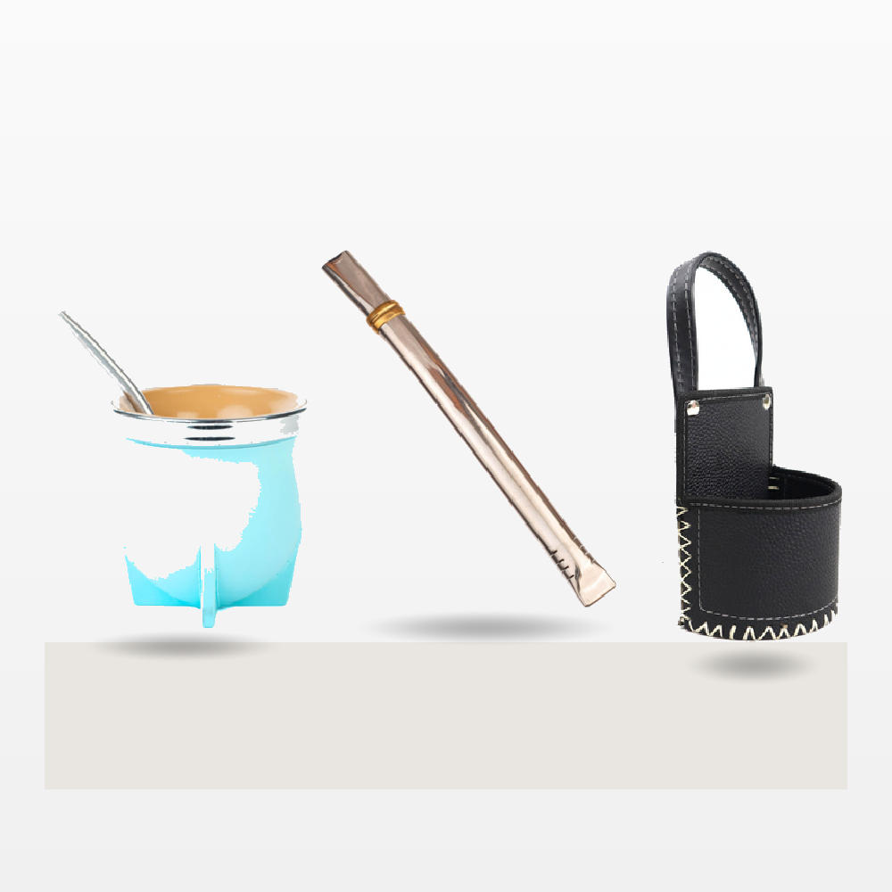 Set Mate Lalo CELESTE + Portamate + Bombilla